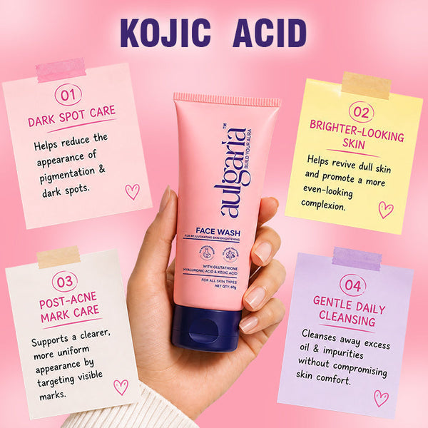 Kojic Acid Face Wash: Benefits, Uses, Side Effects & How to Use It