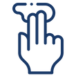 Dispense an adequate amount onto fingertips 