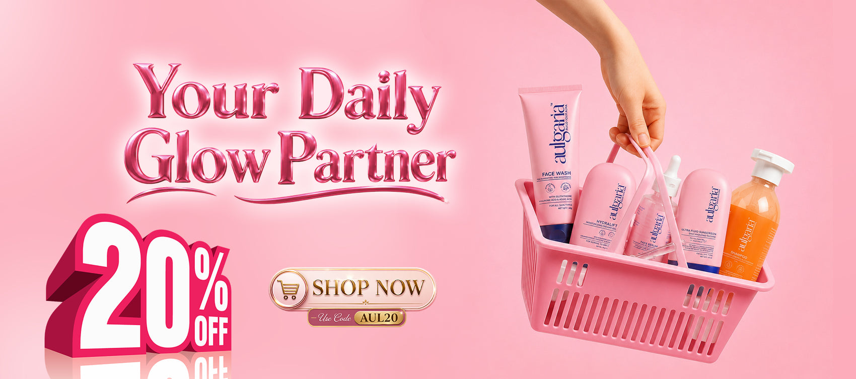 Aulgaria Luxury Skincare Essentials Banner Collection